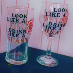 Leuke unieke bier-wijnglas 1 stuk!